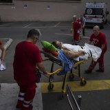 La police, les secouristes et les médecins sont actifs sur le lieu de l'explosion à Soumy (archives).